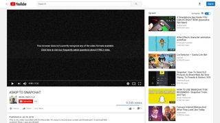 
                            9. ASKIP TO SNAPCHAT - YouTube