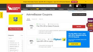 
                            7. AskmeBazaar Coupons, Offers: Upto 80% OFF - …