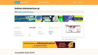 
                            5. Askme.interamerican.gr: Sign-in - Easy Counter