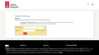 
                            7. ASM Submission Portal Programs - applications.asm.org