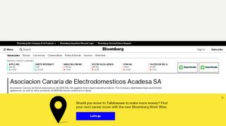 
                            8. Asociacion Canaria de Electrodomesticos Acadesa SA ...