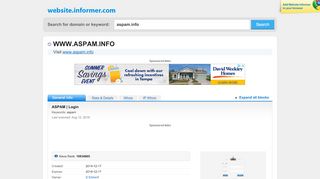 
                            4. aspam.info at WI. ASPAM | Login - Website Informer