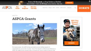 
                            4. ASPCA Grants | ASPCA