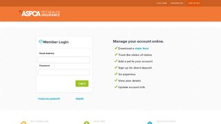 
                            8. ASPCA Pet Insurance Member Login