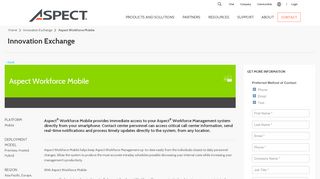 
                            2. Aspect Workforce Mobile | Aspect Innovation Exchange