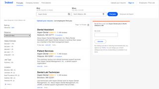 
                            7. Aspen Dental Jobs, Employment in North Attleboro, MA | Indeed.com