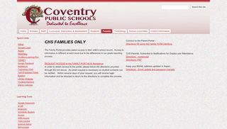 
                            3. Aspen Family Portal - District - Coventry Public Schools