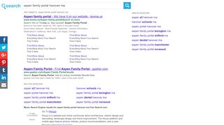 
                            4. aspen family portal hanover ma - Music Search Engine at Search.com