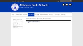 
                            2. Aspen Information - Attleboro Public Schools