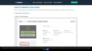 
                            7. Aspen Renewal Instructions | Aspen Heights Renewal Instructions