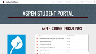 
                            1. Aspen Student Portal - Fitchburg High School