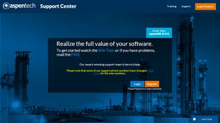 
                            9. AspenTech Support Center: Login