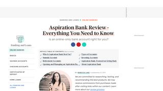 
                            8. Aspiration Bank Review - Everything You Need to Know - The Balance