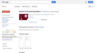 
                            7. Aspire to Something Higher: A Pocket Book of Inspired Thoughts