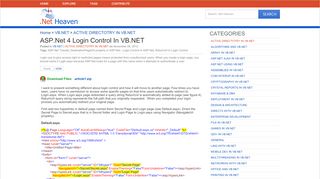 
                            8. ASP.Net 4 Login Control in VB.NET - DotNetHeaven