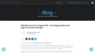 
                            8. ASP.NET Core 2.0 + Angular 2/4 - User Registration and ...