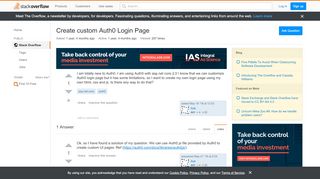 
                            3. asp.net core - Create custom Auth0 Login Page - …