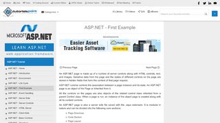 
                            7. ASP.NET - First Example - tutorialspoint.com