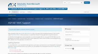 
                            5. ASP.NET MVC Support · Adxstudio Community