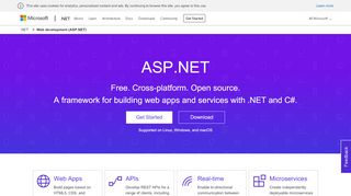 
                            9. ASP.NET | Open-source web framework for .NET