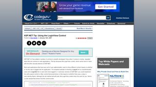 
                            4. ASP.NET Tip: Using the LoginView Control - CodeGuru