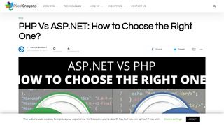 
                            4. ASP.Net vs PHP: Which is the Best? - PixelCrayons
