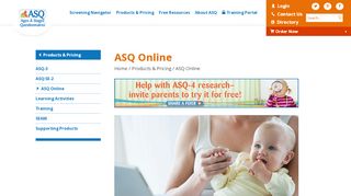 
                            7. ASQ Online - Ages and Stages