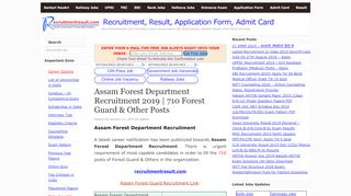 
                            8. Assam Forest Department Recruitment 2019 | 710 Forest ...