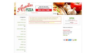 
                            9. Assante's Pizza Online Ordering - eHungry.com