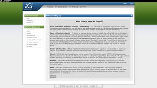 
                            2. Assemblies of God - AGPassport