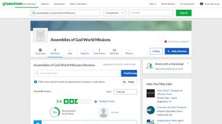 
                            9. Assemblies of God World Missions Reviews | Glassdoor