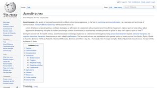 
                            9. Assertiveness - Wikipedia