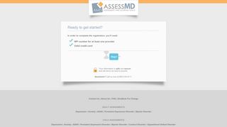 
                            3. AssessMD Registration