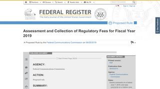 
                            9. Assessment and Collection of Regulatory Fees for ... - Federal Register