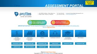 
                            5. Assessment Portal