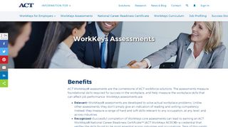 
                            2. Assessments - ACT WorkKeys | ACT