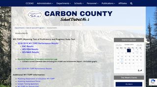 
                            9. Assessments - Carbon County School Dist. No. 2