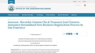 
                            8. Assessor-Recorder Carmen Chu & Treasurer José Cisneros ...