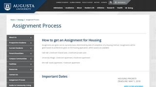 
                            3. Assignment Process - Augusta University