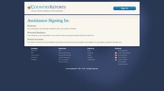 
                            6. Assistance Signing In - CountryReports.org