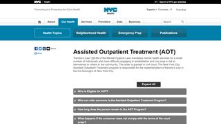 
                            1. Assisted Outpatient Treatment - NYC Health - NYC.gov