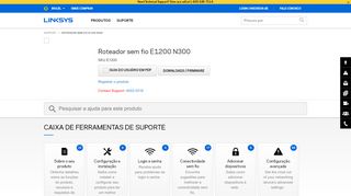 
                            1. Assistência Oficial da Linksys - Roteador sem fio E1200 N300