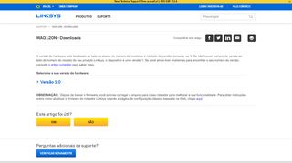 
                            5. Assistência Oficial da Linksys - WAG120N - Downloads