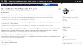 
                            7. Associate Director - Talent Acquisition - IT (8-16 yrs), …