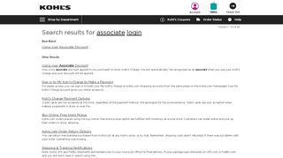 
                            4. associate login - Kohl's