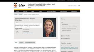 
                            8. Associate Professor Georgina Chambers | National Perinatal ...
