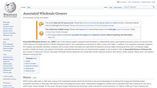 
                            8. Associated Wholesale Grocers - Wikipedia