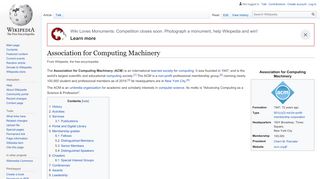 
                            9. Association for Computing Machinery - Wikipedia