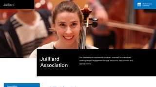 
                            3. Association | Juilliard Memberships - The Juilliard School