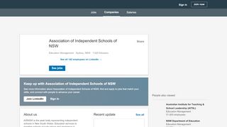 
                            6. Association of Independent Schools of NSW | LinkedIn